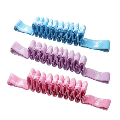 Multi-Functional Slimming Resistance Bands Yoga Strap Elastic Band 8/10/12 Grids for Latin Training, Dance, Pilates, Gymnastics