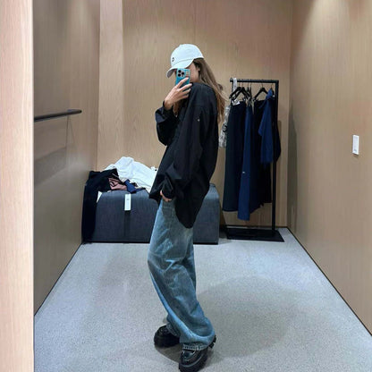 Yoga Shirts Fitness Sport Pilates Loose Comfortable Pocket Jacket Fashion Versatile Summer Sun Protection White Black Shirt Tops