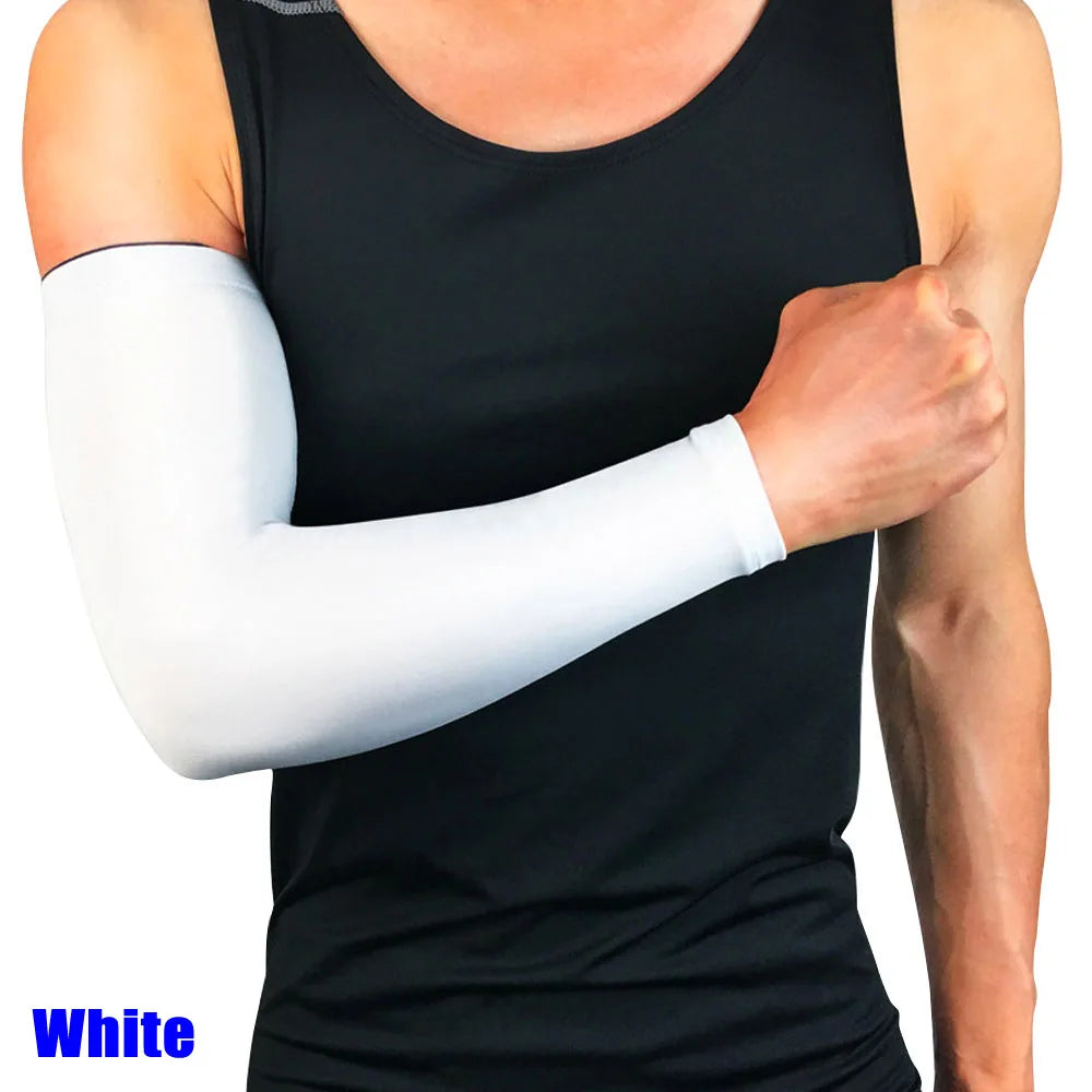 1Pcs Unisex Arm Sleeves UV Protection Golf Sun Protection Arm Cooling Sleeve,Sports Cooler Anti-slip Skin Protection for Cycling