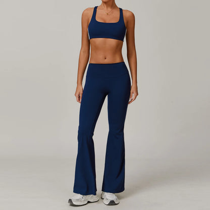 Yoga Clothes 2PCS Women Tracksuit Athletic Wear Pilates Fitness Suit Gym Workout Push Up Fitness Running Sports Bra Leggings Set