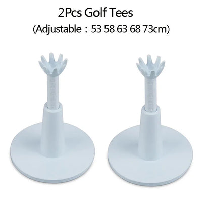 2pcs/pack Golf Tees Golf Adjustable Range 53 58 63 68 73cm Stability Durable Tees Holder Golf Training Aid Gift Golf Accessories