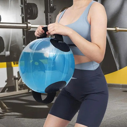Water Filled Exercise Ball Fitness Aqua Ball Weightlifting Bag Adjustable Dumbbells for Home Gym Equipment Strength Training