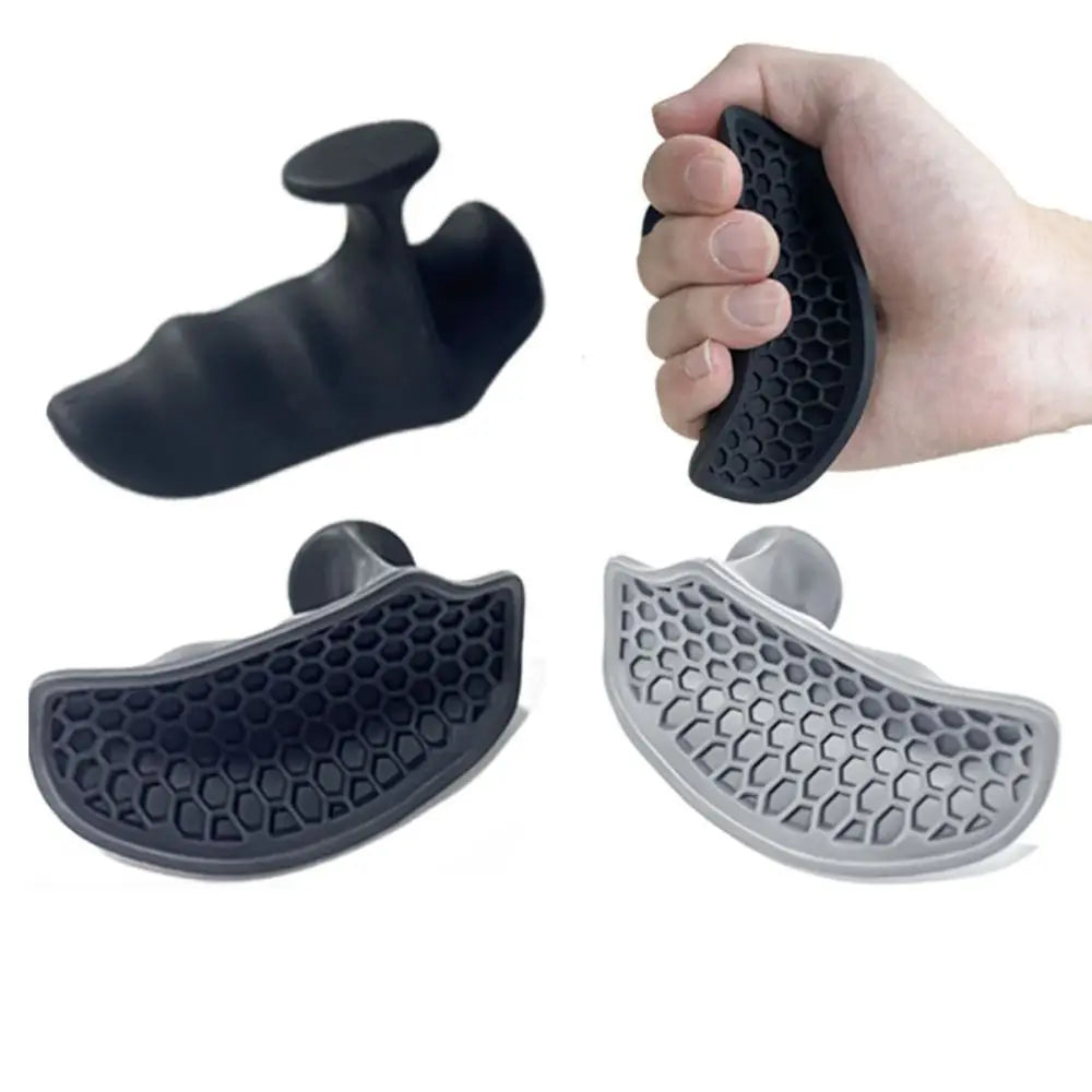1 Pair Ergonomic Weight Lifting Grips Elastic Honeycomb-shaped Workout Gym Gloves Thicken Silicone Silicone Palm Grips