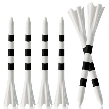 Professional 50 Pack Plastic Golf Tees  3-1/4"(83mm)  4-Prongs Head Design to Reduce Friction & Side Spin