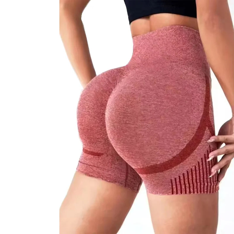 Women Yoga Shorts High Waist Workout Shorts Fitness Yoga Lift Butt Fitness Ladies Yoga Gym Running Short Pants Sportswear