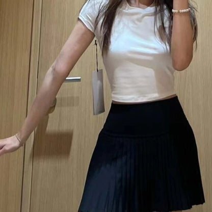 High Version Sports Training Fitness Yoga Clothes Short-sleeved Blouse T-shirt Summer Women's Short Half-sleeved Open-button Top