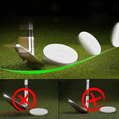 Golf Flat Ball Swing Practice Golf Balls Portable Flat Golf Balls Lightweight Golf Training Balls For Practice Indoor Outdoor