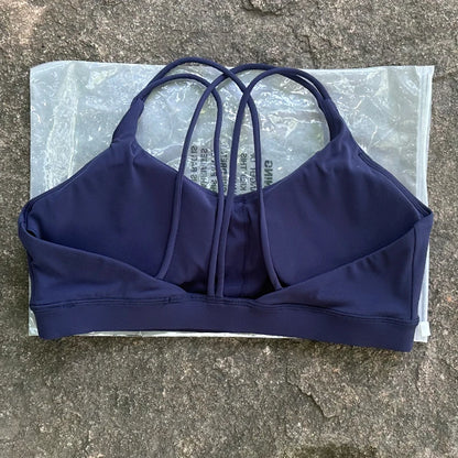 Women Sports Bra Cross Strap Top Women Push Up Sport Bra Yoga Gym Crop Top Brassiere Fitness Top Sport Bra Breathable Bras