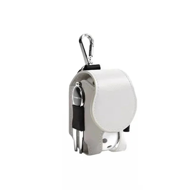 1PC Golf Ball Bags Mini Ball Storage Bags PU Leather Hang On Waist Golf Ball Bag Pouch With Metal Buckle Golf Belt Ball Bags