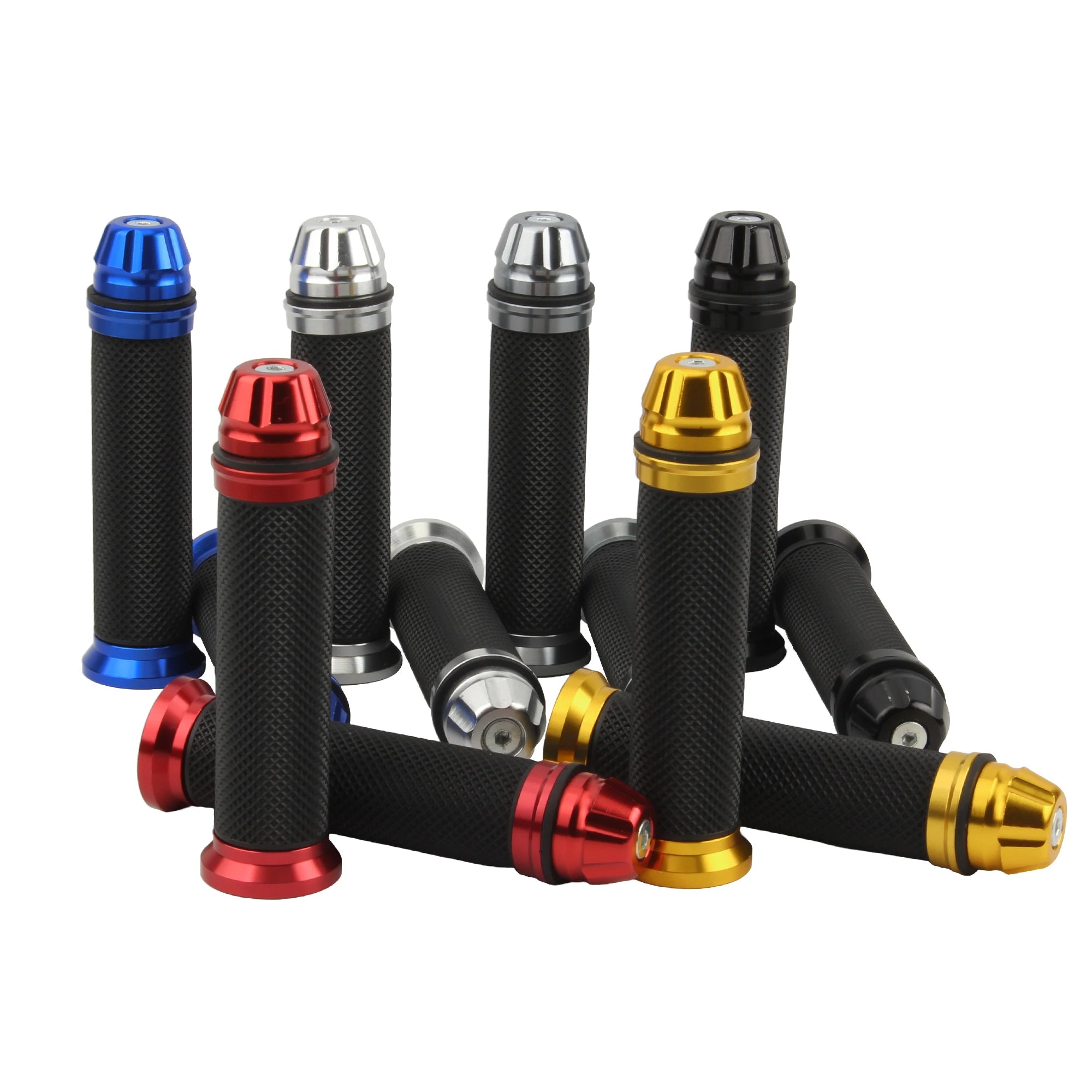 7/8'' Motorcycle Grips Hand Bar Grips Rubber Anti-Slip Mountain Motocross Handlebar for KTM Yamaha Kawasaki Universal Pit Bike