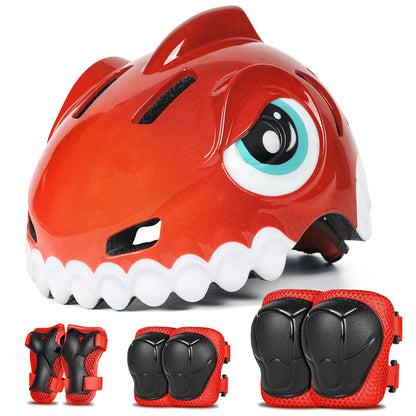 FUNWICT Children Bicycle Helmet Guard Knee Elbow Gear Sports Safety Cap for Balance Bike Skateboard lightweight