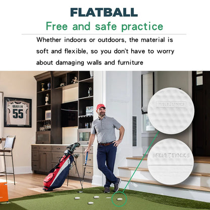 Golf Flat Ball Swing Practice Golf Balls Portable Flat Golf Balls Lightweight Golf Training Balls For Practice Indoor Outdoor