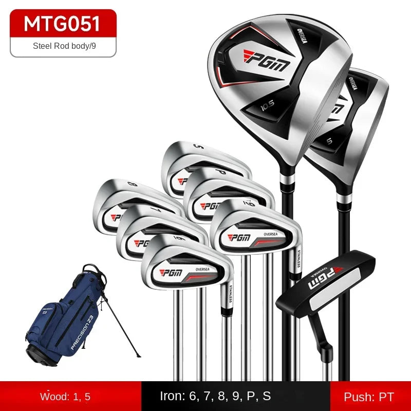 PGM Men's Golf Clubs Sets Right Handded Complete Beginner's Full Golf Set 9/12 Branch High fault tolerance Golf Supplies MTG051