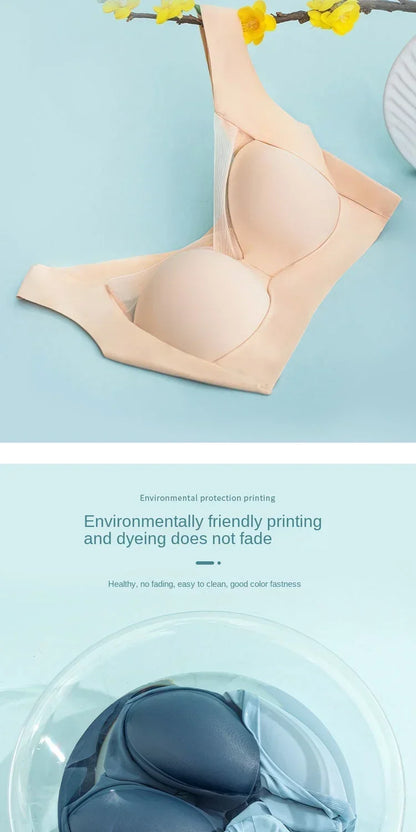 Women Lace Sport Bras Plus Size Seamless Bra Bralette Backless Lady Brassiere Vest Female Gathers Shock-Proof Wireless Top L-3XL