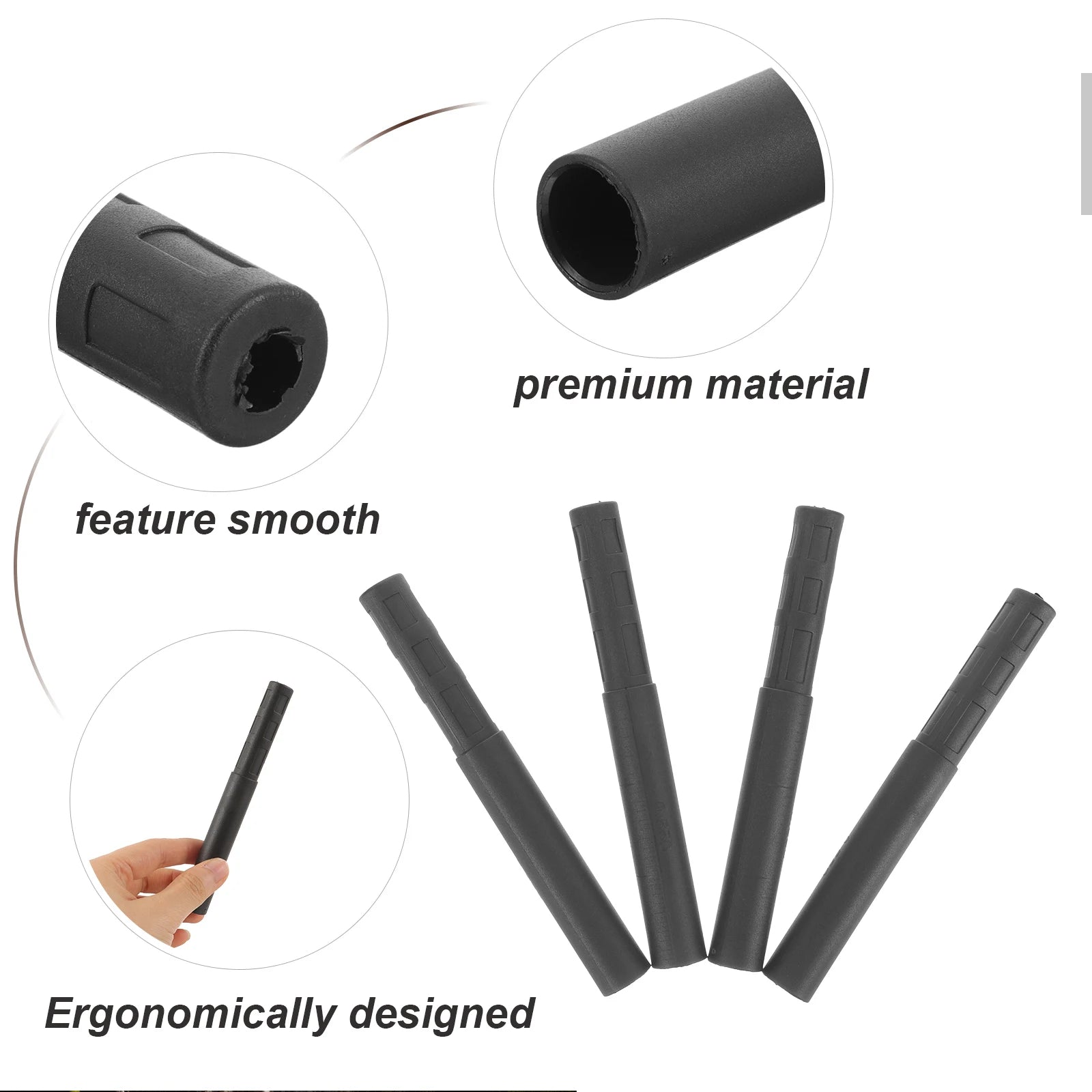 4 Pcs Golf Club Extension Rod Portable Extensions Shaft for Clubs Pole Golfs Carbon Fiber Extenders Stick Putter Accessories