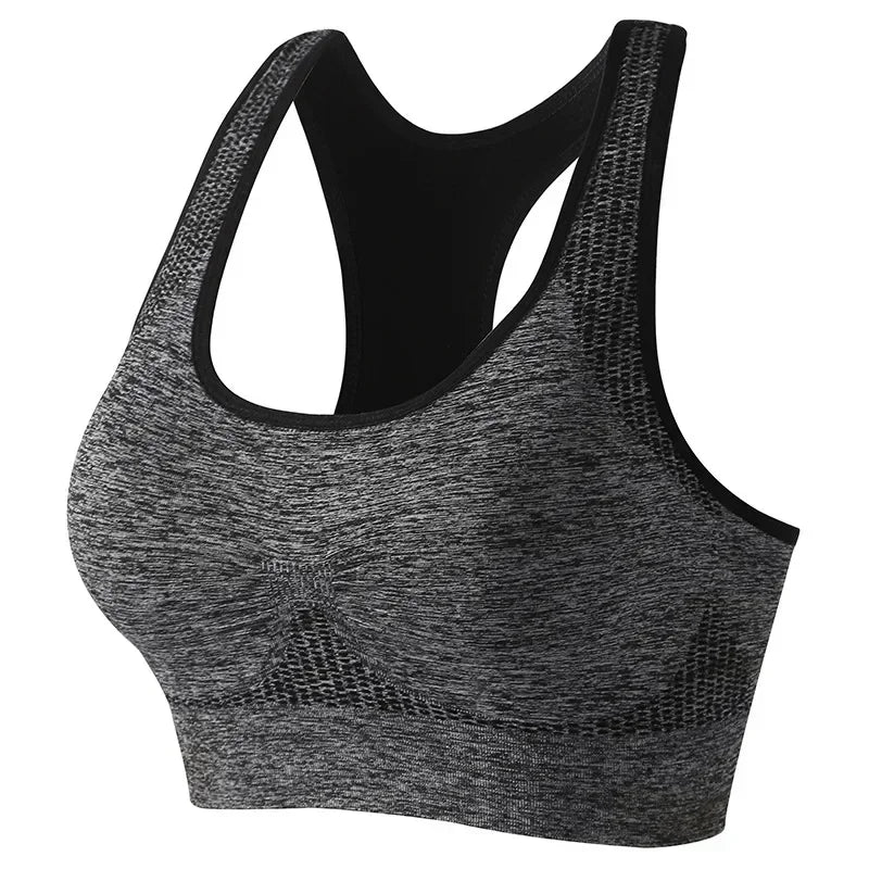 New Sports Bra Women Seamless Gym Jogging Crop Top Female Tops Yoga Fitness Shockproof Vest Sport Bras for Women Sutian Feminino