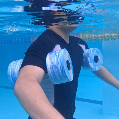 2Pcs Water Dumbbells Aquatic Exercise Dumbbells Waterproof Water Aquatic Exercise Dumbbell Set for Weight Loss