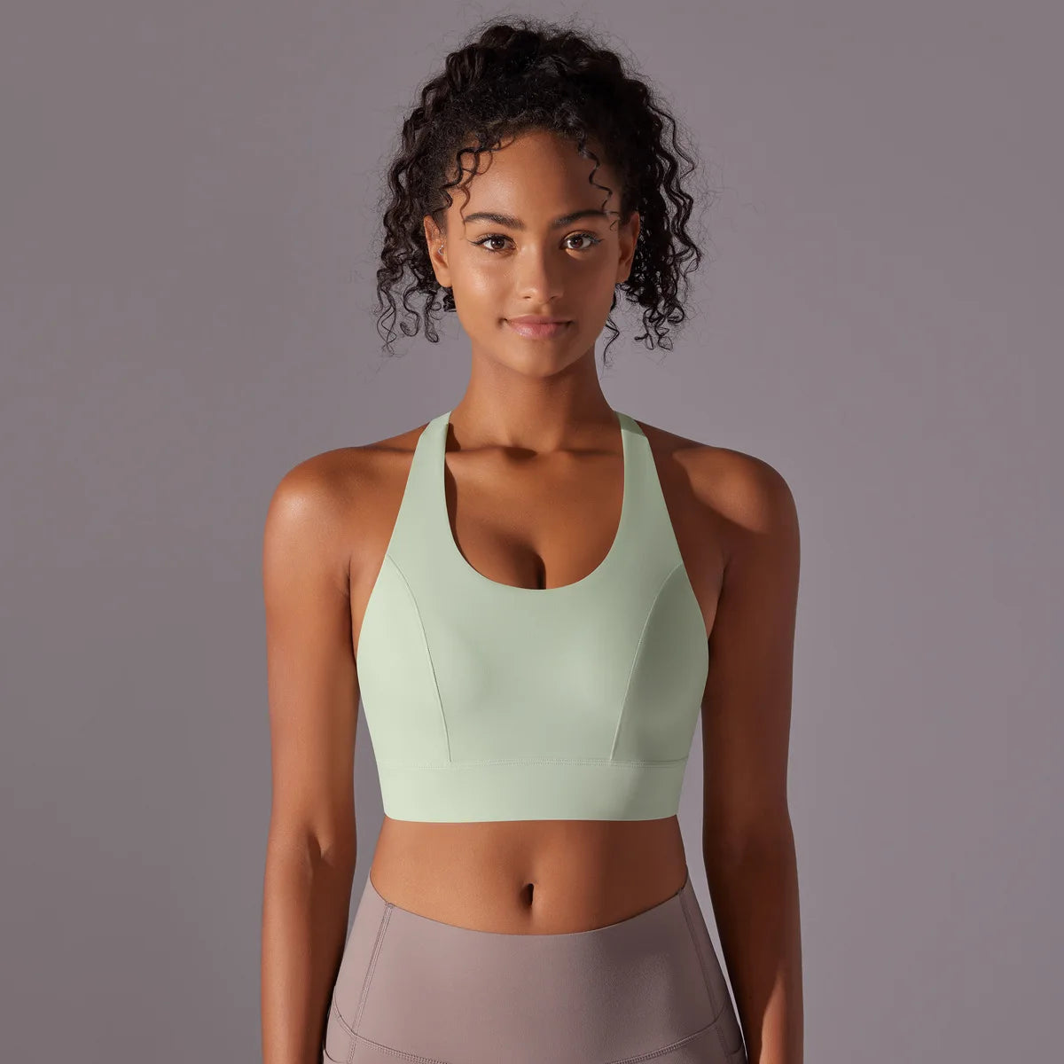 CUTIES High Impact Sports Bras for Women Racerback Yoga Running Bra Fitness Workout Crop Tank Tops Longline Gym Bra Push up 2024