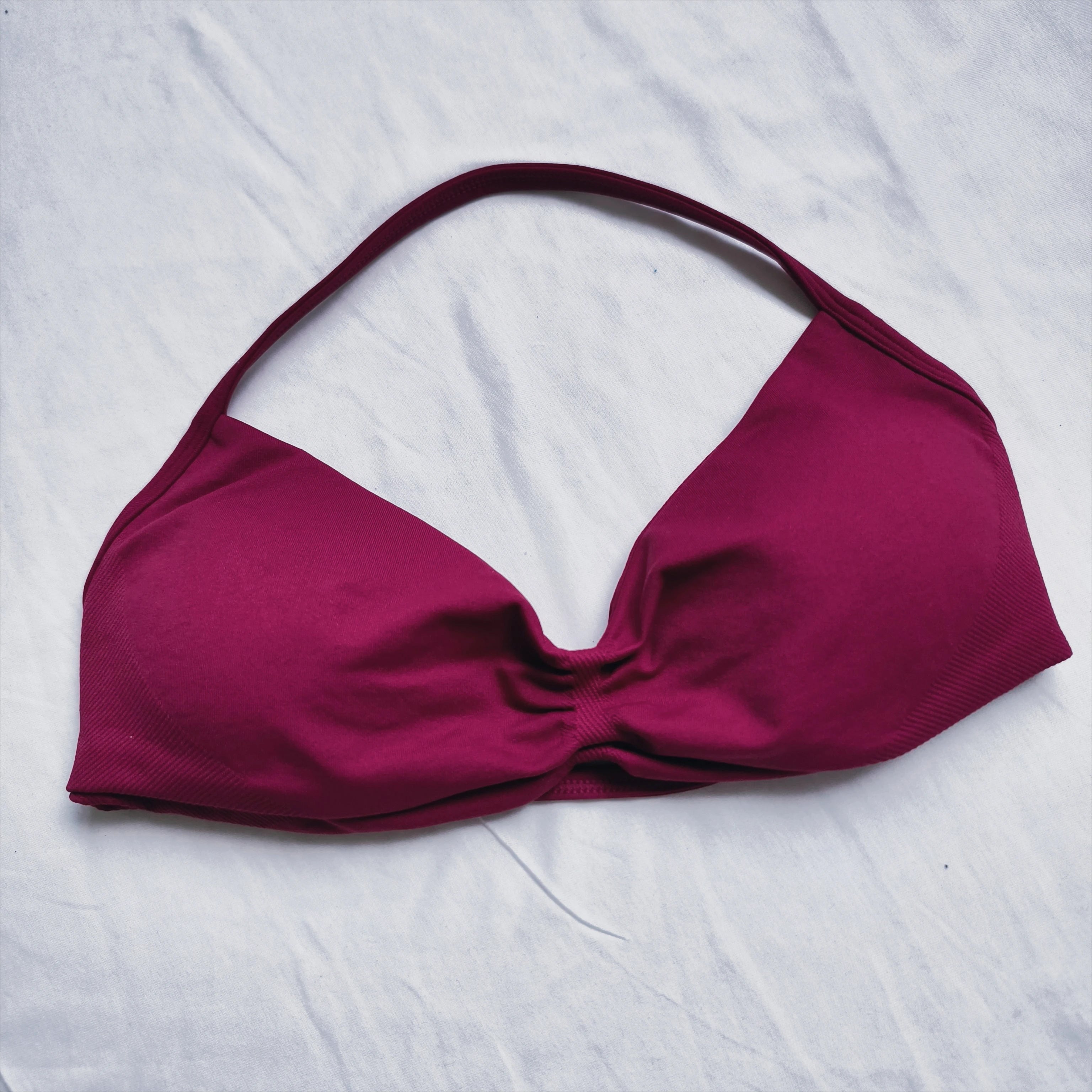 2025 Summer Sports Bra Women's Workout Clothing Gym Neck Halter Yoga Gym Bra Removable Cup Top Halter Sports Bra