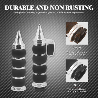 Motorcycle Hand Grips 1" 25mm Handlebar Handle Bar Universal For Harley Sportster XL1200 Touring Street Glide FLHR Dyna FXDL FLS