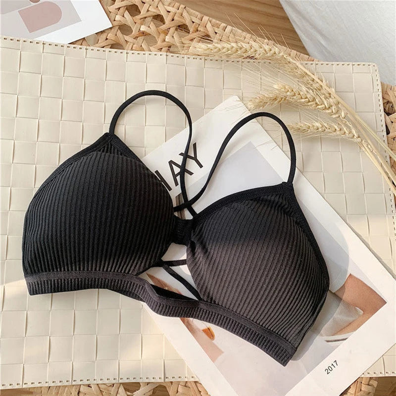 Women Cross Strap Sports Bra Push Up Top Women Yoga Gym Crop Tops Brassiere Femme Fitness Tops Sport Bh Breathable Bras Camisole