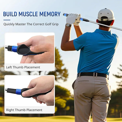 Golf Grip Trainer, Golf Training Aid, Golf Grip Kit Club Grips, Grip Trainer Golf Club to Help Train Correct Hand Position