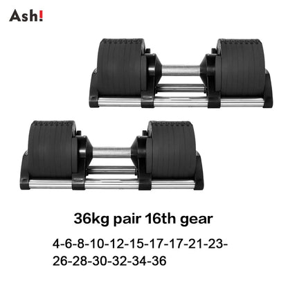 Multiple Colors Adjustable Dumbbells Set 2kg(5lb) or 4kg(9lb) Increase Max 45kg(100lb) Home Fitness Fast Adjustment Dumbbells