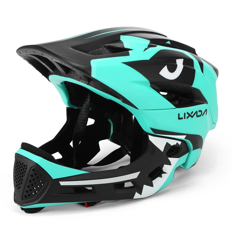 Kids Detachable Full Face Bike Helmet Ultralight Cycling Sports Safety Helmet for Skateboard Scooter Roller Skating