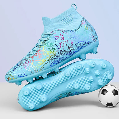 Soccer Shoes Original Men Football Boots Child Studded Boots Soccer Tennis Shoes Non-slip Training Sneakers Turf Futsal Trainers