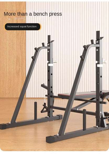 Men's Fitness Equipment, Multifunctional Weightlifting Bed Supplies, Foldable Bench Press, Household Weightlifting Machine