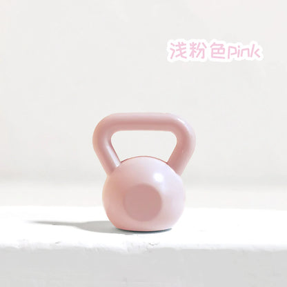 1Pcs 1/12 Dollhouse Miniature Metal Dumbbell Mini Kettlebell Model for ob11 bjd Doll House Accessories Decoration
