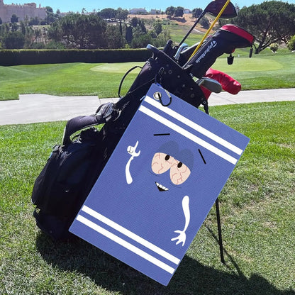 Funny Microfiber Premium Golf Towel,Printed Golf Towels for Golf Bags for Men&Women, Great Golf Accessories for Men Golfers