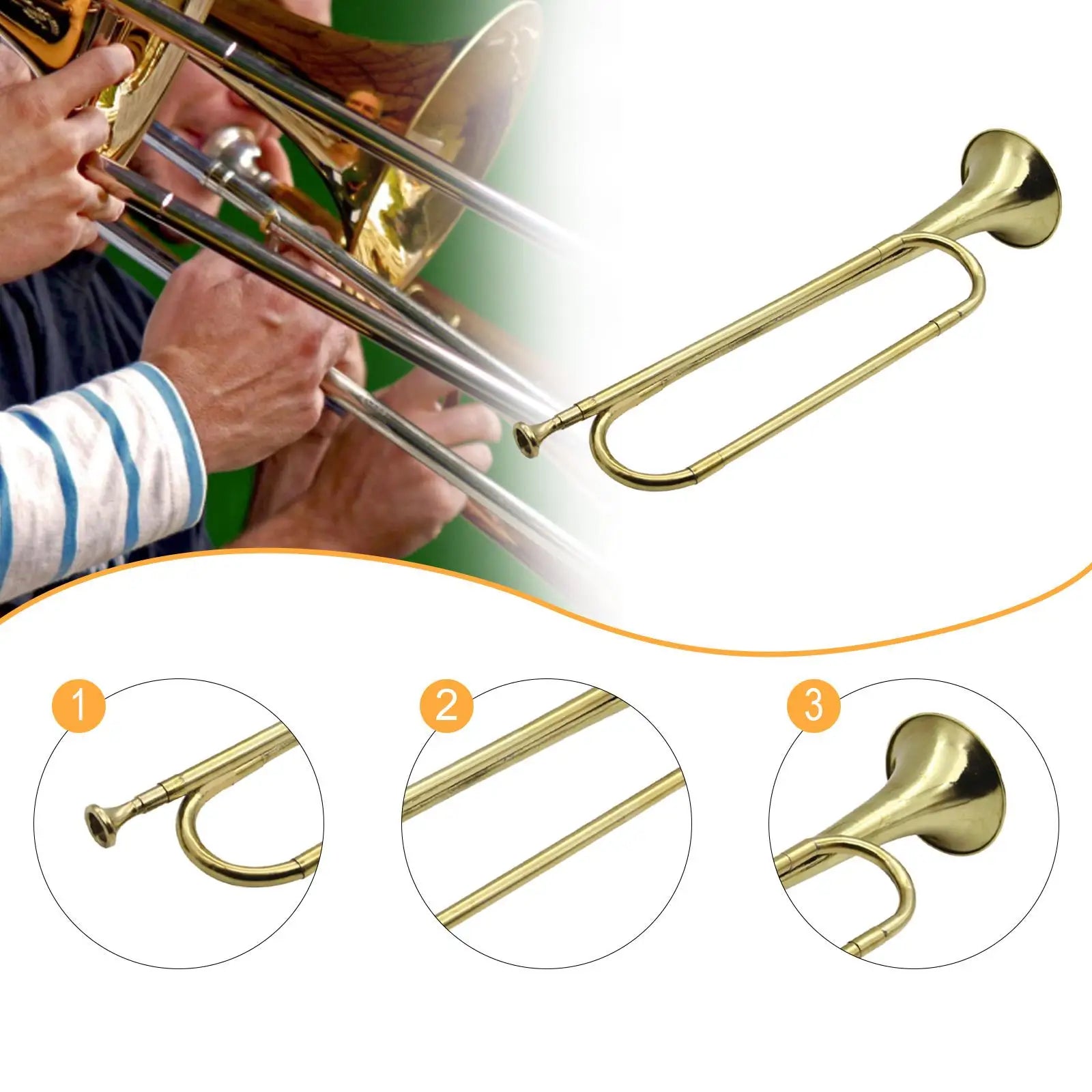 BB Trumpet Music Instrument Blowing Bugle for Professionals Adults Orchestra