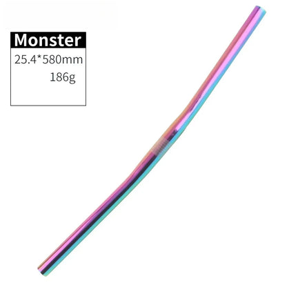 Folding Bike Horizontal 25.4*540/580mm Aluminium Alloy Ultra Light Handlebars Bicycle Parts