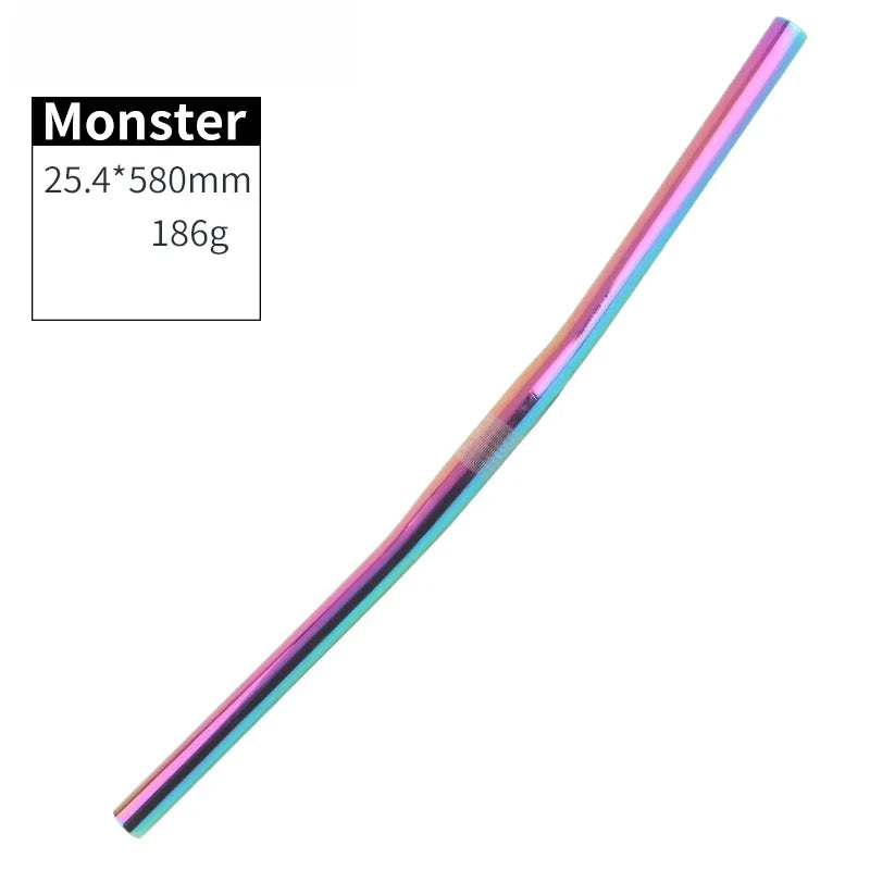 Folding Bike Horizontal 25.4*540/580mm Aluminium Alloy Ultra Light Handlebars Bicycle Parts