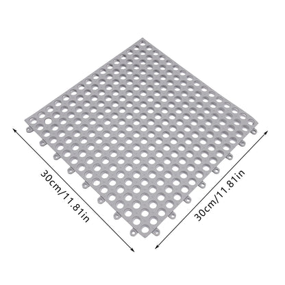 Interlocking Puzzle PVC Foam Gym Tile Floor Mats Cushion 24PCS 11.81" x 11.81" Non-Slip Pool Bathtub Floor Tiles Mats