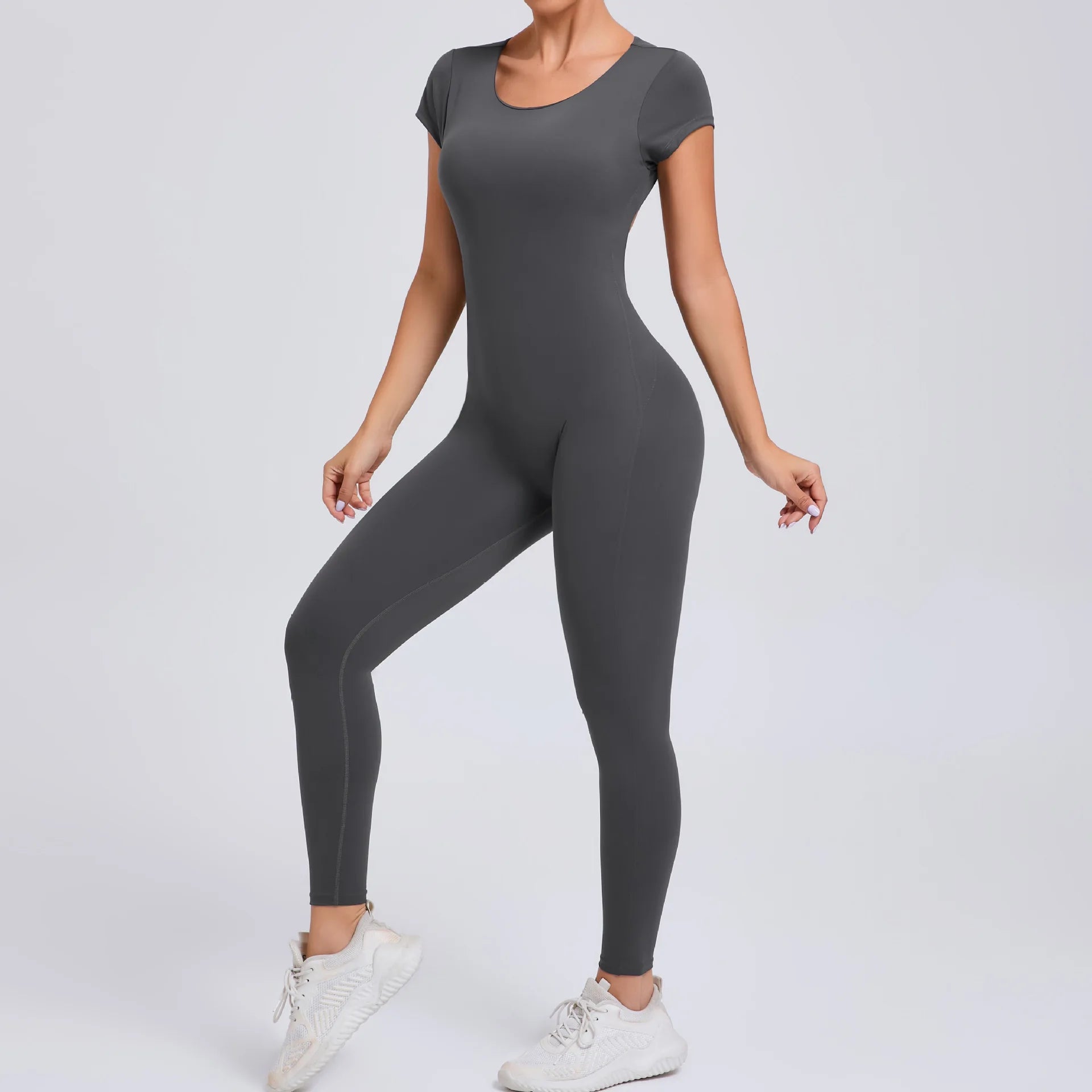 Yoga Set Sexy Backless One-piece Suit Female Rompers Quick Dry Yoga Clothing Workout Bodysuits Flared Sports Jumpsuit Women