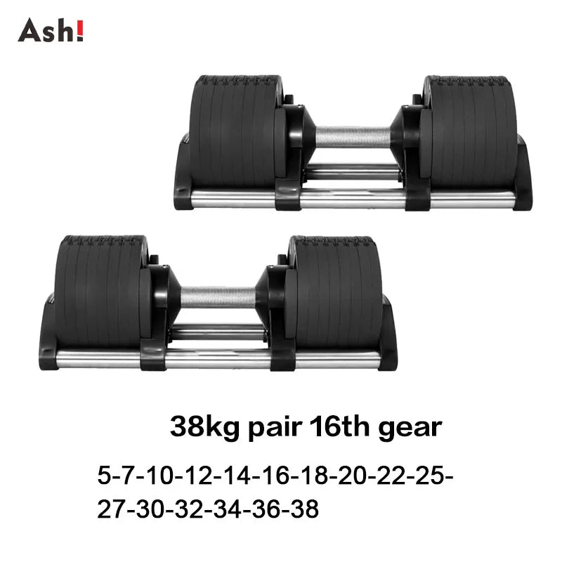 Multiple Colors Adjustable Dumbbells Set 2kg(5lb) or 4kg(9lb) Increase Max 45kg(100lb) Home Fitness Fast Adjustment Dumbbells