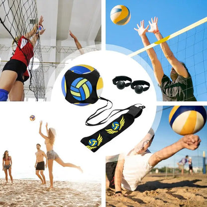 Volleyball Spike Trainer with Elastic Swing Belt