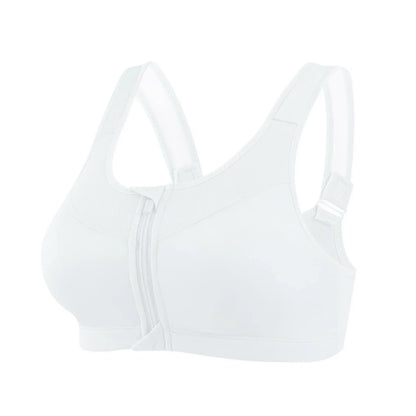 IUSIBRALEA Front Zipper Sports Bra for Women High-Impact Support Shockproof Running Gym Yoga Breathable Comfort Activewear