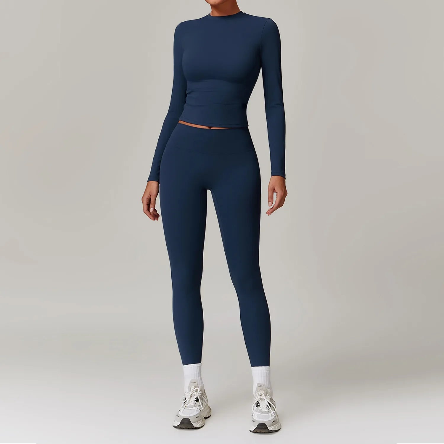 Fashion Yoga Suit Women Gym Sports Set Women Tracksuit Running Workout Sportswear Female Long Sleeve Sports Shirt Yoga Clothing