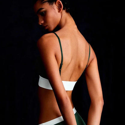 Sports bra for women, sexy bra with shoulder support, dance and fitness clothing, new summer