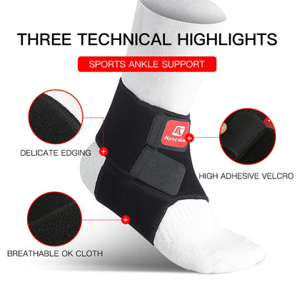 1Pair Sport Ankle Stabilizer Brace Compression Ankle Support Tendon Pain Relief Strap Foot Sprain Injury Wraps Run Basketball