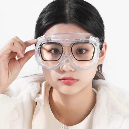Safety Goggles Outdoor Sports Anti-Fog Dust Protection Sand Prevention Anti-Impact Goggles Eye Protection Work Lab Goggles