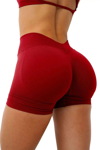 Short Gym Woman V Waist High Waist Fitness Training Yoga Clothing Running Butt Lifting Workout Leggings Cycling Sports Shorts