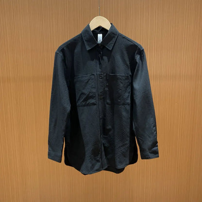 Yoga Shirts Fitness Sport Pilates Loose Comfortable Pocket Jacket Fashion Versatile Summer Sun Protection White Black Shirt Tops