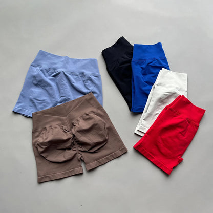 Keep Short Gym Woman High Waist Fitness Training Yoga Clothing Running Butt Lifting Workout Leggings Cycling Sports Shorts