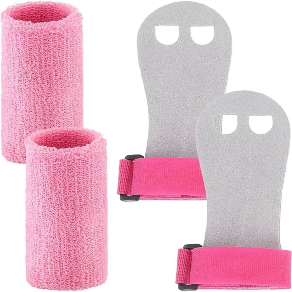 Gymnastics Grips Wristbands Sets for Girls Youth Kids Gymnastic Hand Grips Gymnastic Bar Palm Protection and Wrist Support