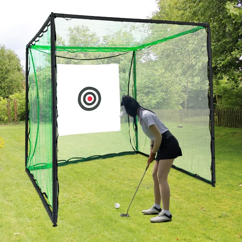 Golf Practice Net – Backyard Swing Trainer (250x250x250cm)