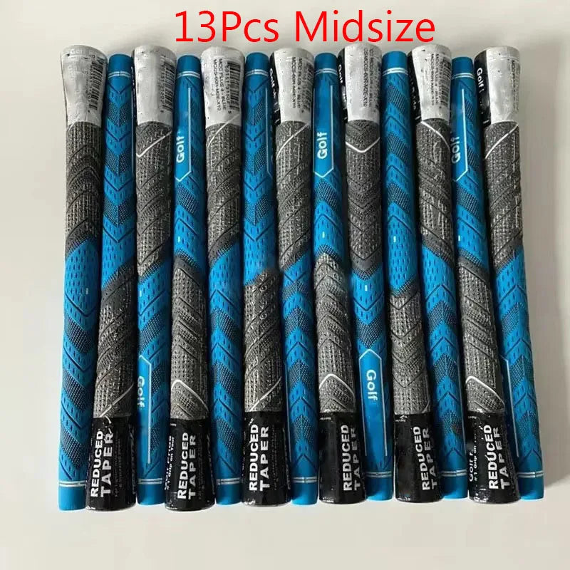 New 13PCS Golf Club Grips Standard/Midsize Men's Rubber Golf Grips 5Pcs Cotton Yarn Golf Club Grips Iron and Wood Grip Universal